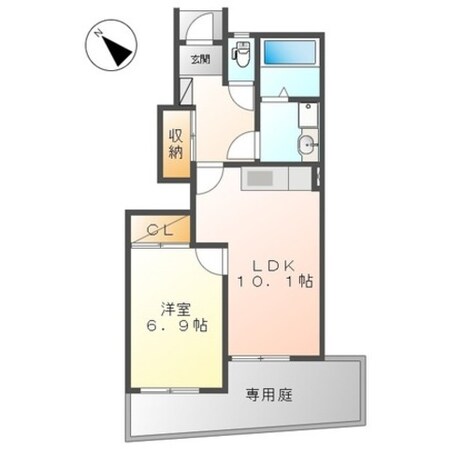 パームヒルズの物件間取画像